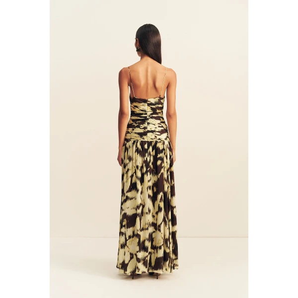 Shona Joy Benny Plunged Gathered Maxi Dress - Dresses - Australian Luxury Eventwear at Luxury Shoes 