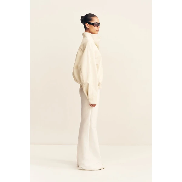 Shona Joy Blake Funnel Neck Faux Leather Jacket - Jackets - Australian Luxury Eventwear at Luxury Shoes 