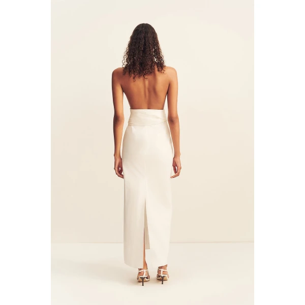 Shona Joy Campbell Halter Plunged Maxi Dress - Dresses - Australian Luxury Eventwear at Luxury Shoes 