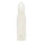 Shona Joy Campbell Halter Plunged Maxi Dress - Dresses - Australian Luxury Eventwear at Luxury Shoes 