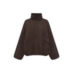 Shona Joy Ernest Funnel Neck Faux Suede Bomber Jacket - Jackets - Australian Luxury Eventwear at Luxury Shoes 