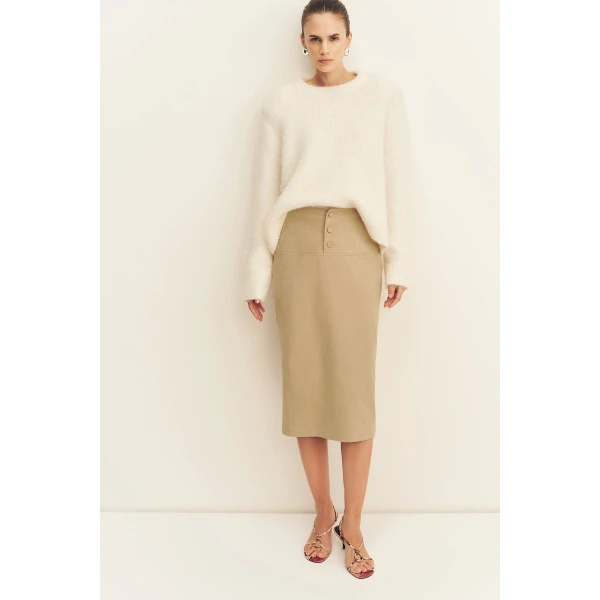 Shona Joy Korine Boucle Knit with Shoulder Pad - Knitwear - Australian Luxury Eventwear at Luxury Shoes 