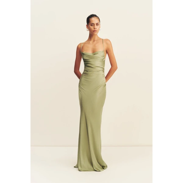 Shona Joy La Lune Lace Back Maxi Dress - Dresses - Australian Luxury Eventwear at Luxury Shoes 