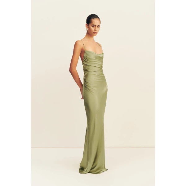 Shona Joy La Lune Lace Back Maxi Dress - Dresses - Australian Luxury Eventwear at Luxury Shoes 