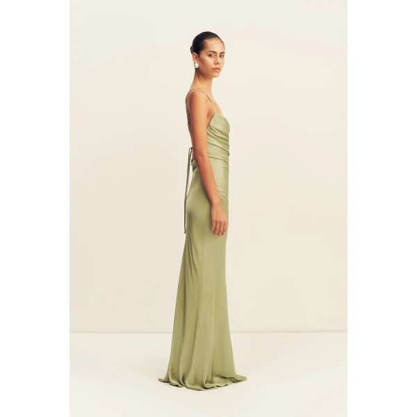 Shona Joy La Lune Lace Back Maxi Dress - Dresses - Australian Luxury Eventwear at Luxury Shoes 