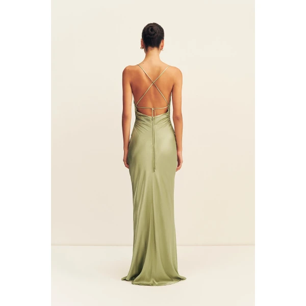 Shona Joy La Lune Lace Back Maxi Dress - Dresses - Australian Luxury Eventwear at Luxury Shoes 