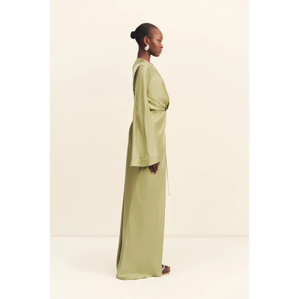 Shona Joy La Lune Long Sleeve Wrap Maxi Dress - Dresses - Australian Luxury Eventwear at Luxury Shoes 