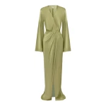 Shona Joy La Lune Long Sleeve Wrap Maxi Dress - Dresses - Australian Luxury Eventwear at Luxury Shoes 