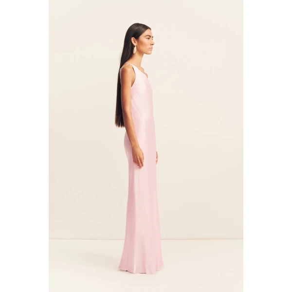 Shona Joy La Lune One Shoulder Cowl Back Maxi Dress - Dresses - Australian Luxury Eventwear at Luxury Shoes 