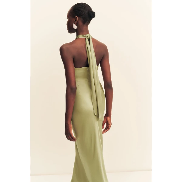 Shona Joy La Lune Ruched Halter Maxi Dress - Dresses - Australian Luxury Eventwear at Luxury Shoes 