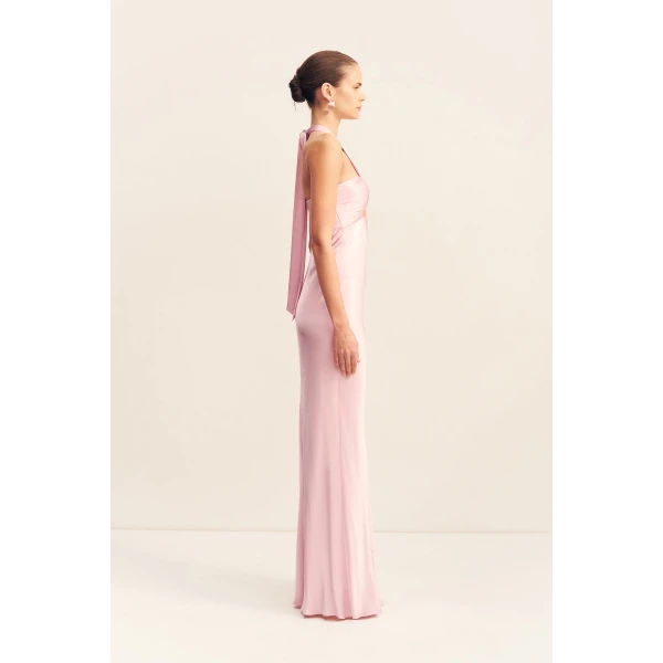 Shona Joy La Lune Ruched Halter Maxi Dress - Dresses - Australian Luxury Eventwear at Luxury Shoes 
