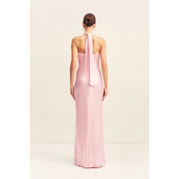 Shona Joy La Lune Ruched Halter Maxi Dress - Dresses - Australian Luxury Eventwear at Luxury Shoes 