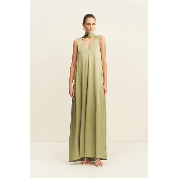Shona Joy La Lune Scarf Panelled Maxi Dress - Dresses - Australian Luxury Eventwear at Luxury Shoes 