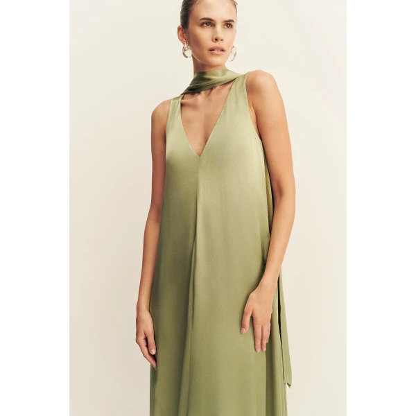 Shona Joy La Lune Scarf Panelled Maxi Dress - Dresses - Australian Luxury Eventwear at Luxury Shoes 