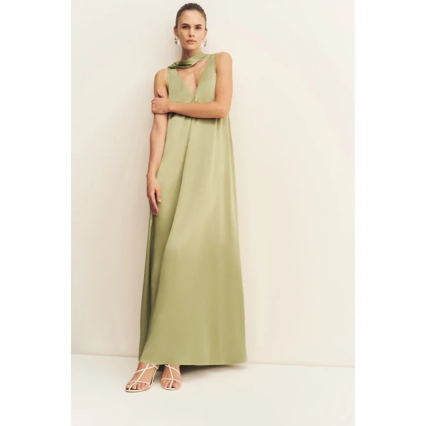 Shona Joy La Lune Scarf Panelled Maxi Dress - Dresses - Australian Luxury Eventwear at Luxury Shoes 