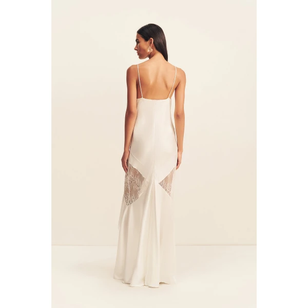 Shona Joy Labyrinth Lace Panelled Ruffle Maxi Dress - Dresses - Australian Luxury Eventwear at Luxury Shoes 