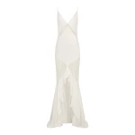 Shona Joy Labyrinth Lace Panelled Ruffle Maxi Dress - Dresses - Australian Luxury Eventwear at Luxury Shoes 