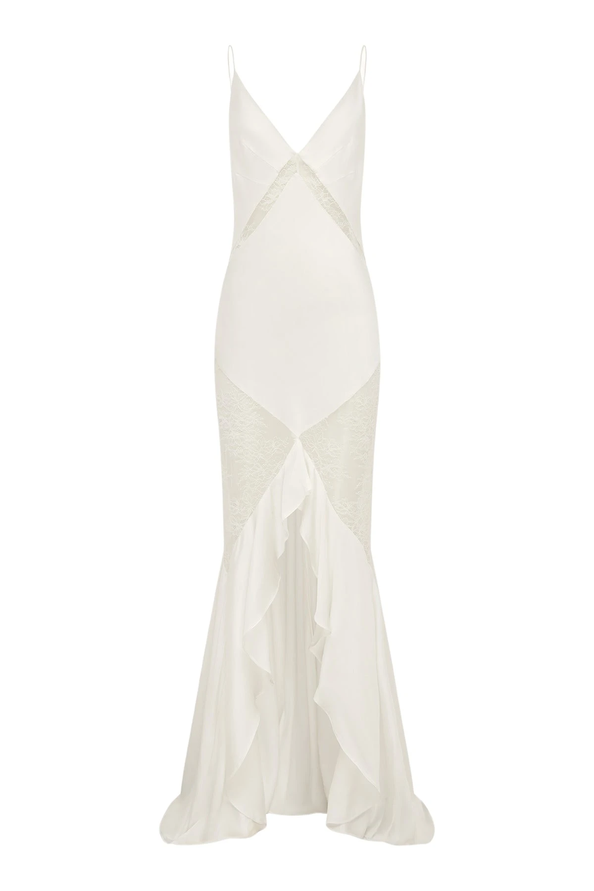 Shona-Joy-Labyrinth-Lace-Panelled-Ruffle-Maxi-Dress-coveti92818_nobg Shona Joy Labyrinth Lace Panelled Ruffle Maxi Dress - Dresses - Australian Luxury Eventwear at Luxury Shoes