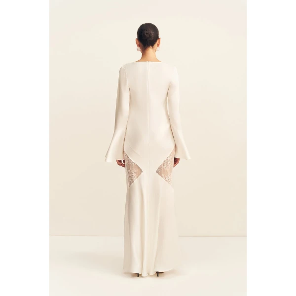 Shona Joy Labyrinth Split Lace Maxi Dress - Dresses - Australian Luxury Eventwear at Luxury Shoes 