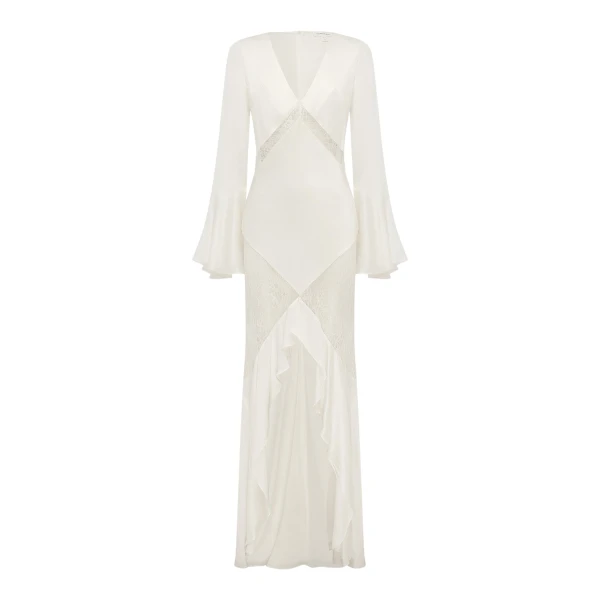 Shona Joy Labyrinth Split Lace Maxi Dress - Dresses - Australian Luxury Eventwear at Luxury Shoes 