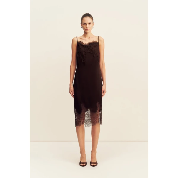 Shona Joy Lucia Lace Slip Midi Dress - Dresses - Australian Luxury Eventwear at Luxury Shoes 