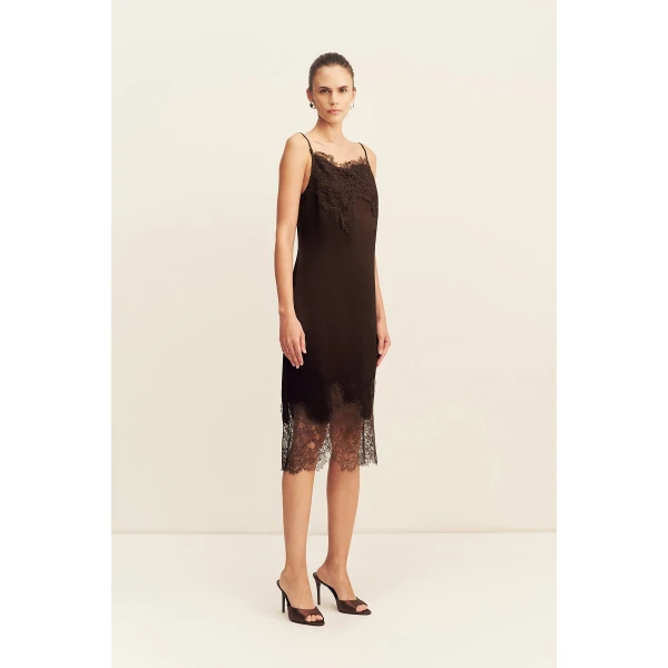 Shona Joy Lucia Lace Slip Midi Dress - Dresses - Australian Luxury Eventwear at Luxury Shoes 