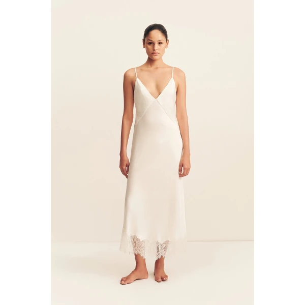 Shona Joy Lustre Lace Slip Midi Dress - Dresses - Australian Luxury Eventwear at Luxury Shoes 
