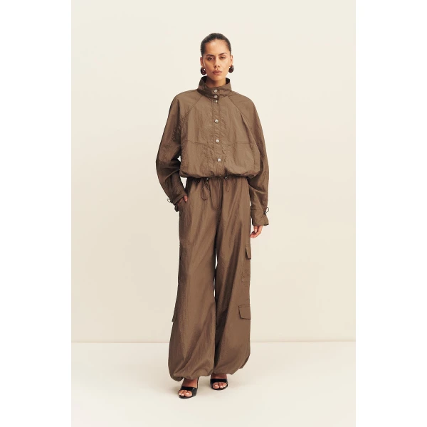 Shona Joy Malika Nylon Parachute Drawstring Pant - Pants - Australian Luxury Eventwear at Luxury Shoes 