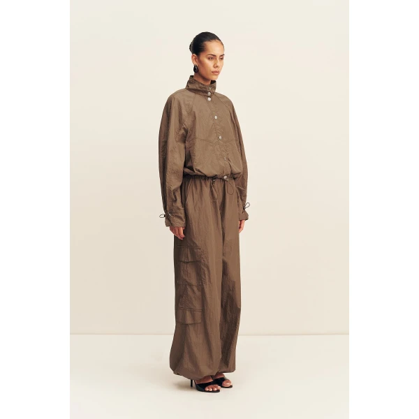 Shona Joy Malika Nylon Parachute Drawstring Pant - Pants - Australian Luxury Eventwear at Luxury Shoes 