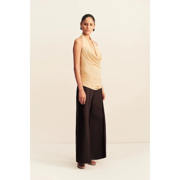 Shona Joy Miro Slink Jersey Cowl Top - Tops - Australian Luxury Eventwear at Luxury Shoes 