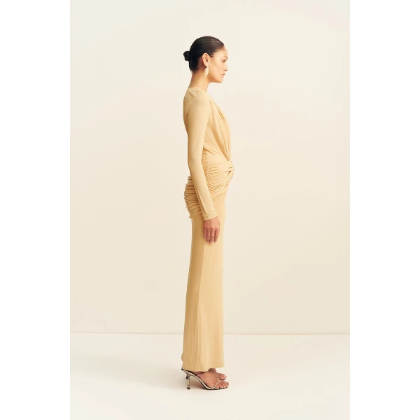 Shona Joy Miro Slinky Jersey Long Sleeve Maxi Dress - Dresses - Australian Luxury Eventwear at Luxury Shoes 