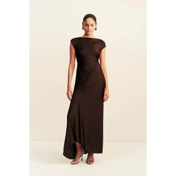 Shona Joy Miro Slinky Jersey Maxi Dress - Dresses - Australian Luxury Eventwear at Luxury Shoes 