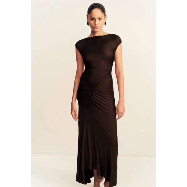 Shona Joy Miro Slinky Jersey Maxi Dress - Dresses - Australian Luxury Eventwear at Luxury Shoes 