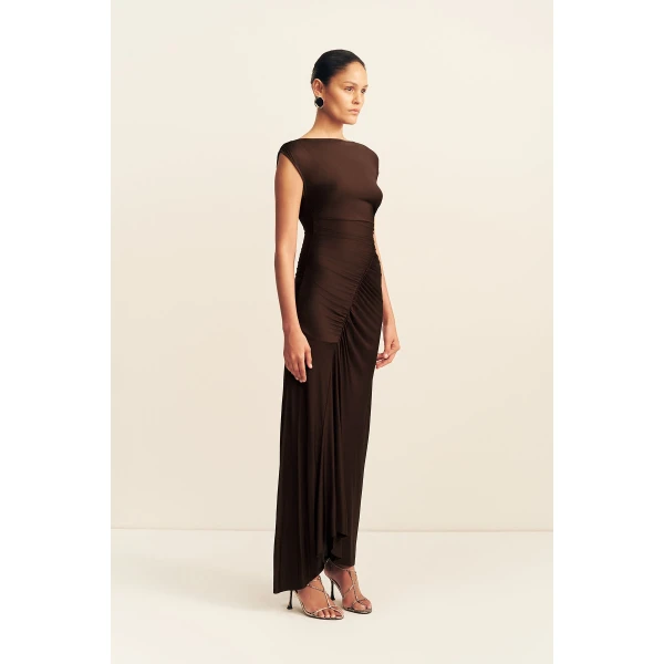 Shona Joy Miro Slinky Jersey Maxi Dress - Dresses - Australian Luxury Eventwear at Luxury Shoes 