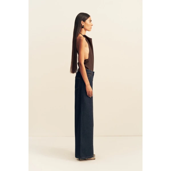 Shona Joy Rita Wide Leg Jean - Pants - Australian Luxury Eventwear at Luxury Shoes 