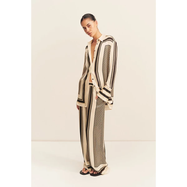 Shona Joy Riverton Long Sleeve Shirt - Tops - Australian Luxury Eventwear at Luxury Shoes 