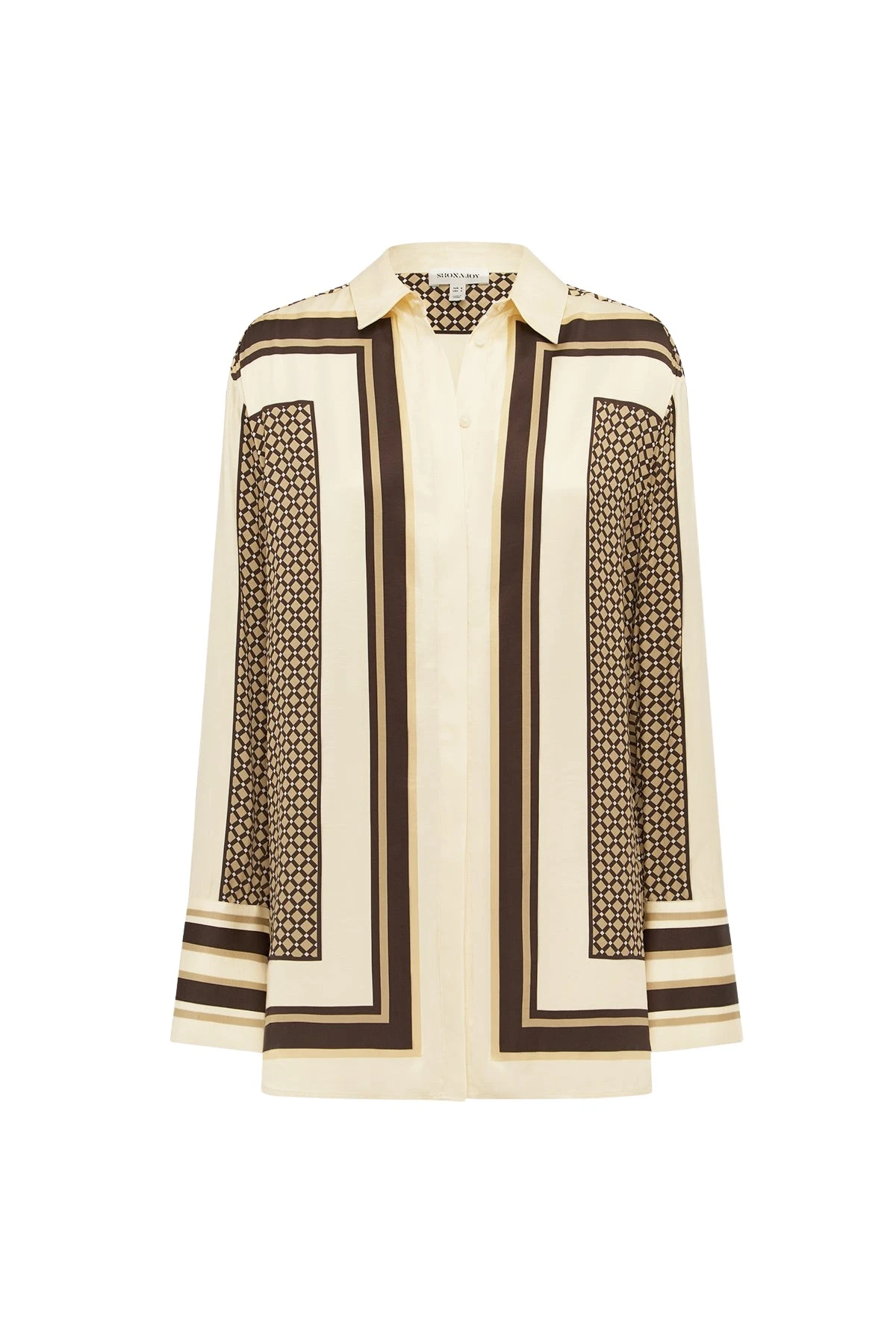 Shona-Joy-Riverton-Long-Sleeve-Shirt-coveti56007_nobg Shona Joy Riverton Long Sleeve Shirt - Tops - Australian Luxury Eventwear at Luxury Shoes