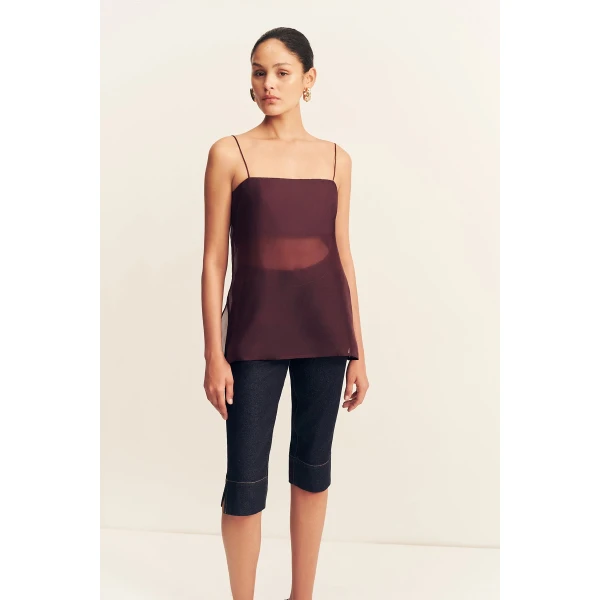 Shona Joy Rue Stretch Capri Jean - Pants - Australian Luxury Eventwear at Luxury Shoes 