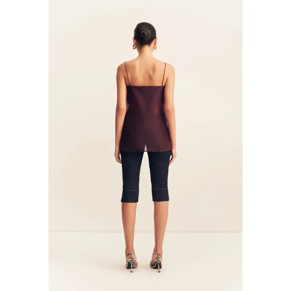 Shona Joy Rue Stretch Capri Jean - Pants - Australian Luxury Eventwear at Luxury Shoes 