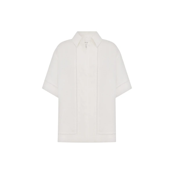 Shona Joy Tommy Linen Shirt - Tops - Australian Luxury Eventwear at Luxury Shoes 