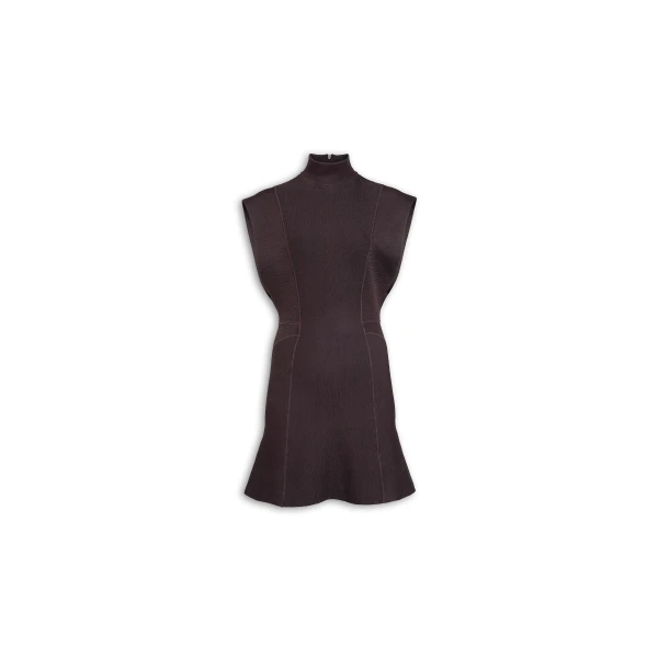 Alaïa Silk Knit Short Dress - ALAÏA Dresses - Laser Cut Luxury - Shop at Luxury Shoes 