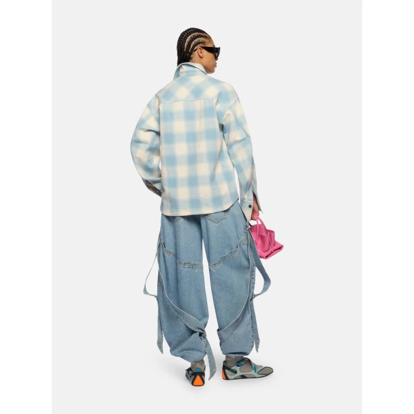 Attico sky blue trousers