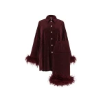 Sleeper-Cosmos-Oversized-Lurex-Pajama-Set-in-Burgundy-scaled43917_nobg Sleeper loungewear set