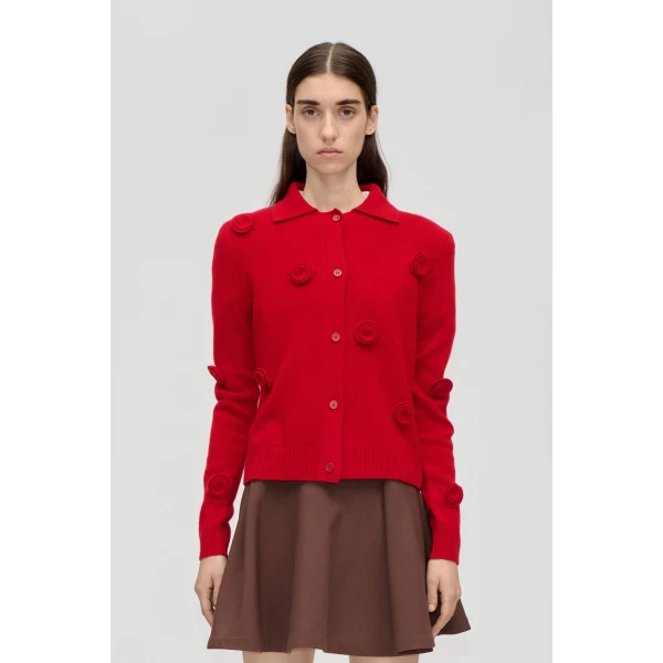 Button Up Long Sleeve Polo Knit
