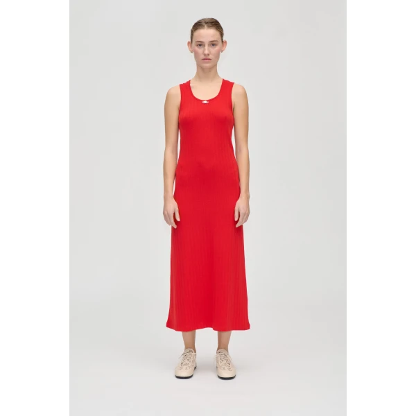 Deep Neckline Tank Dress