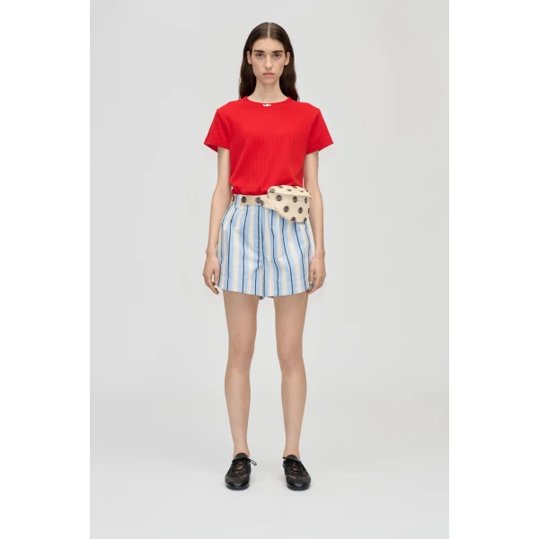 Elasticated Shorts With Tab