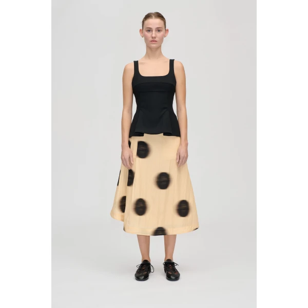 Pleated Midi Skirt