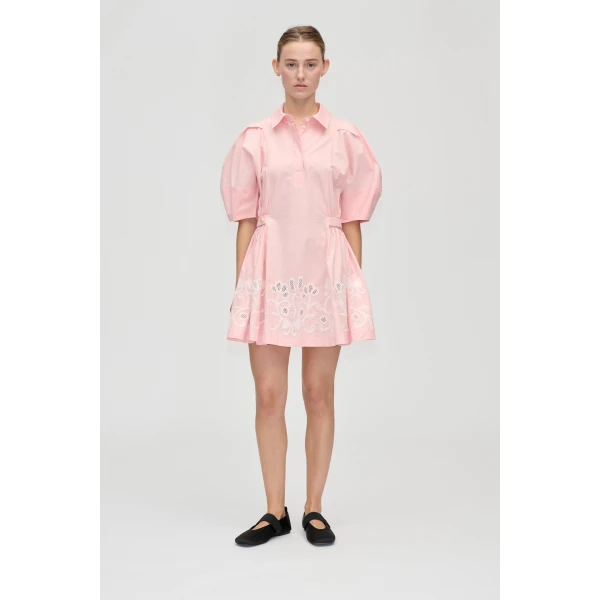 Structured Sleeve Mini Dress
