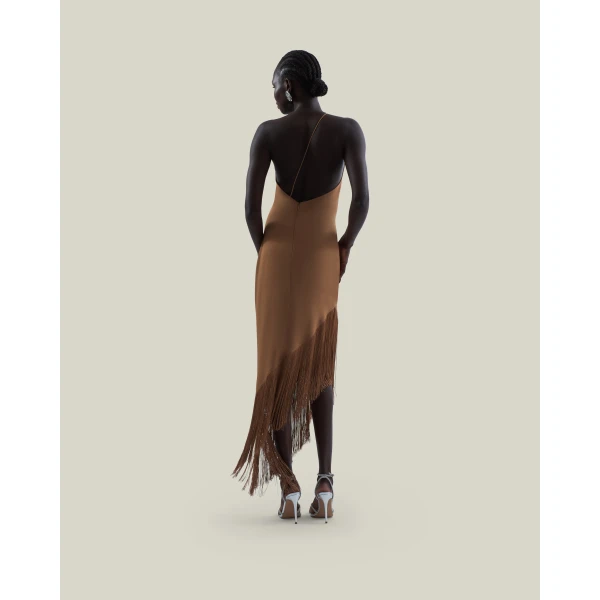 Taller Marmo Antelope Dress - Dresses - Italian Luxury Evening Wear at Luxury Shoes 
