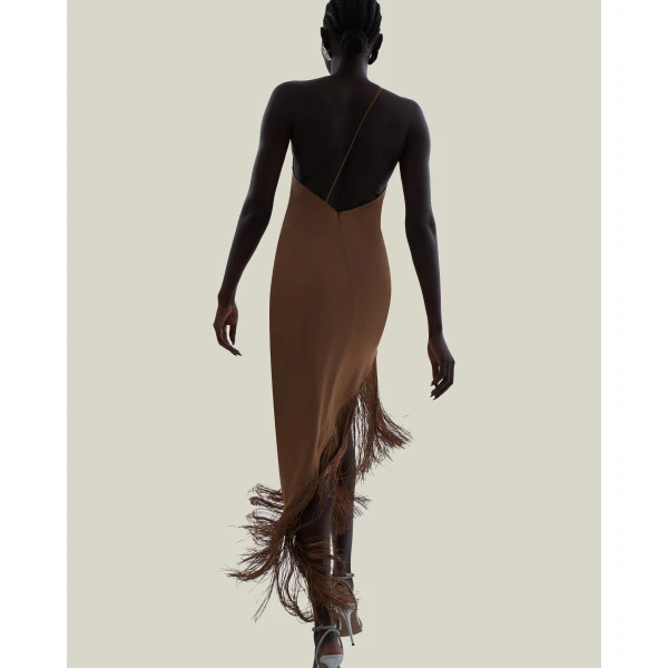 Taller Marmo Antelope Dress - Dresses - Italian Luxury Evening Wear at Luxury Shoes 